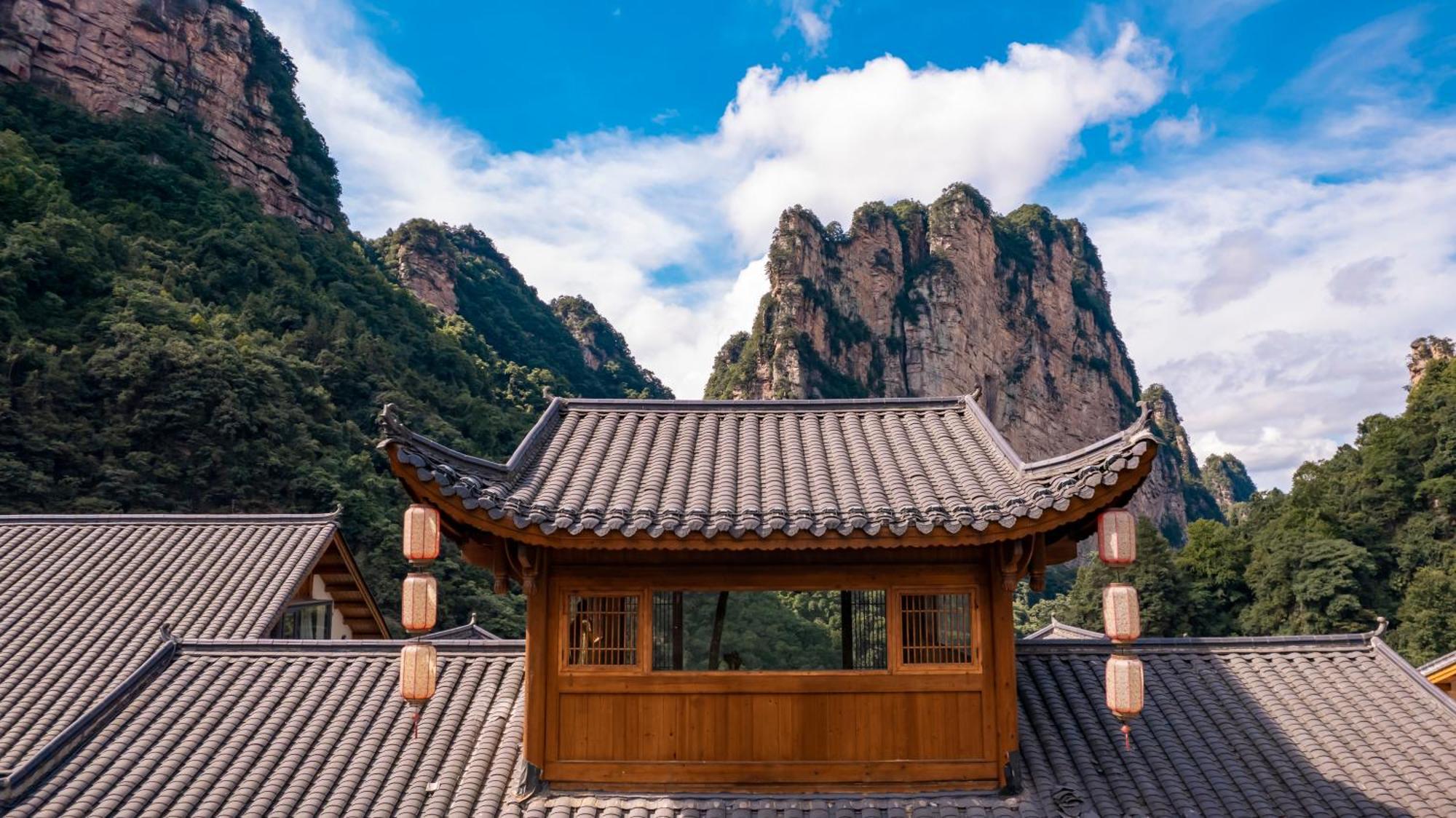 雾里观阵山 Foggy Valley Zhangjiajie Buitenkant foto